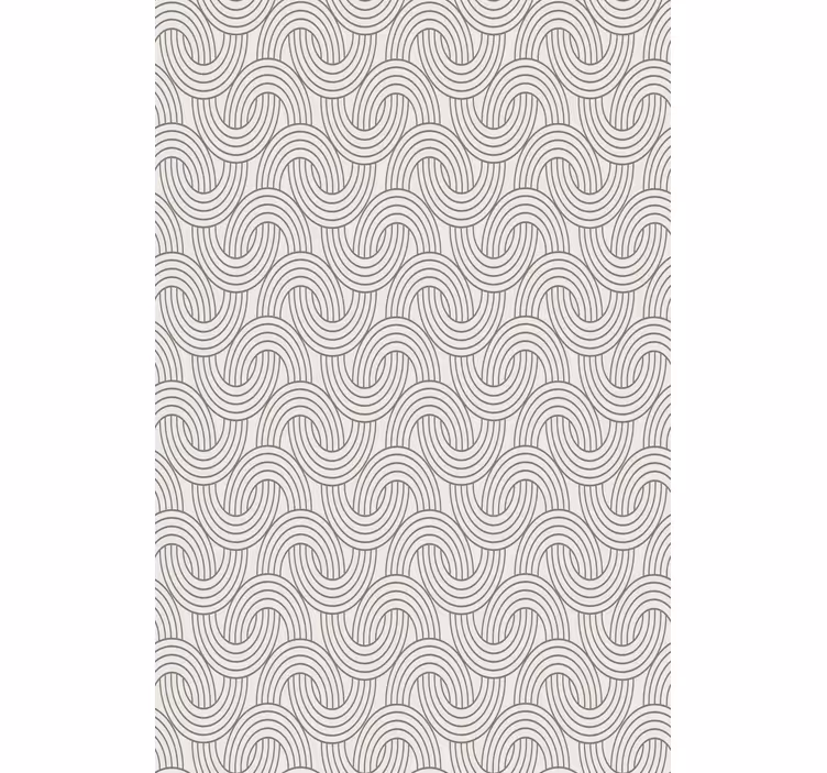 Tapeta kwiaty w wzór iluzji art deco - TenStickers