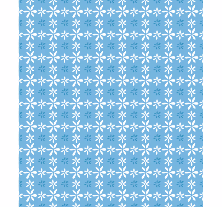 Tapeta kwiaty białe kwiaty stokrotek - TenStickers