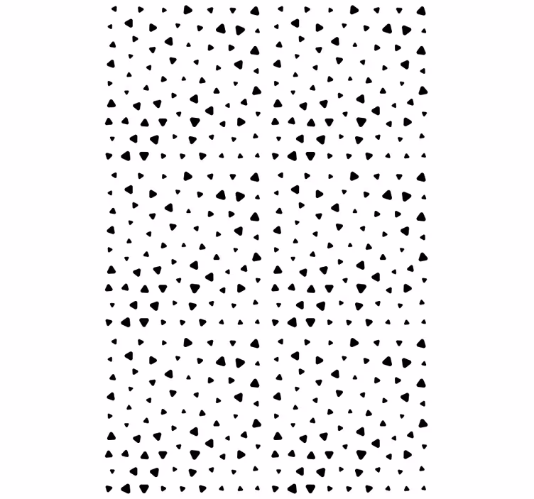 Tapeta do sypialni w geometryczny wzór serc - TenStickers