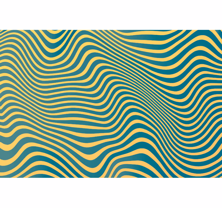 Tapeta do sypialni w retro linie - TenStickers