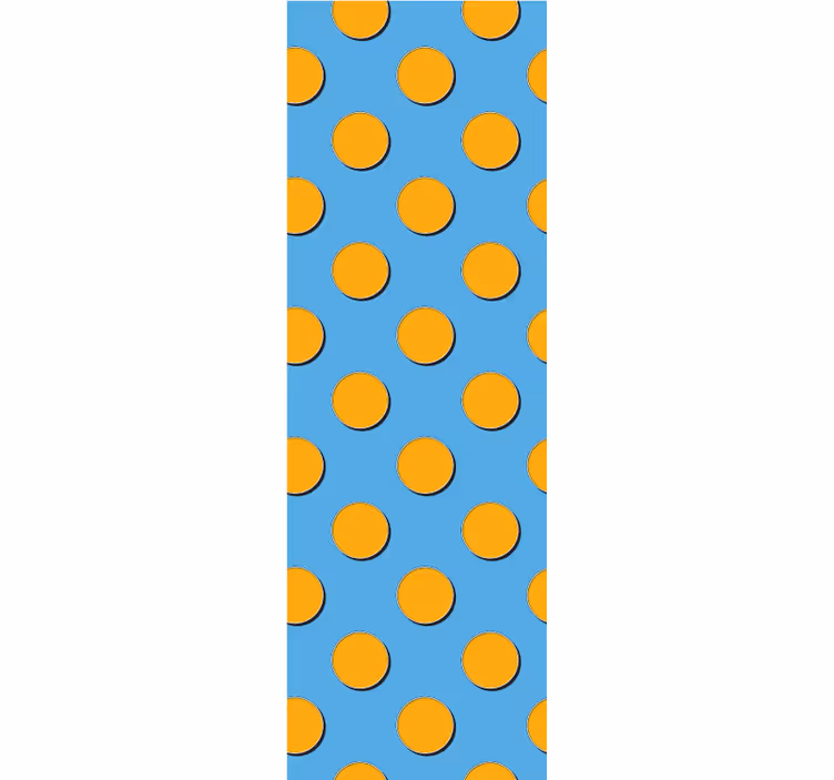 Tapeta do sypialni w retro kropeczki i geometryczne wzory - TenStickers
