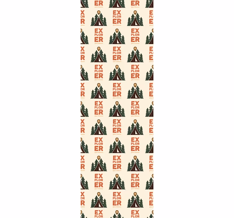 Tapeta do sypialni odkrywaj przygodę na kempingu - TenStickers