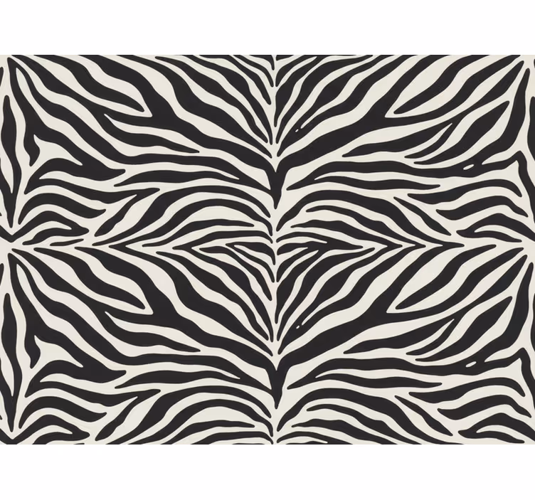 Tapeta zebra w realistyczny wzór zebry - TenStickers