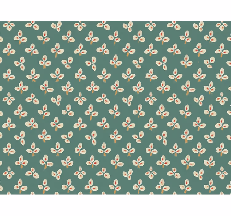 Tapeta abstrakcja stonowane teal wciśnięte płatki - TenStickers