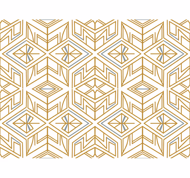 Tapety geometryczne w nowoczesnym złocie - TenStickers