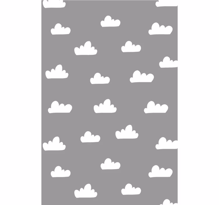 Szara tapeta chmurne niebo - TenStickers
