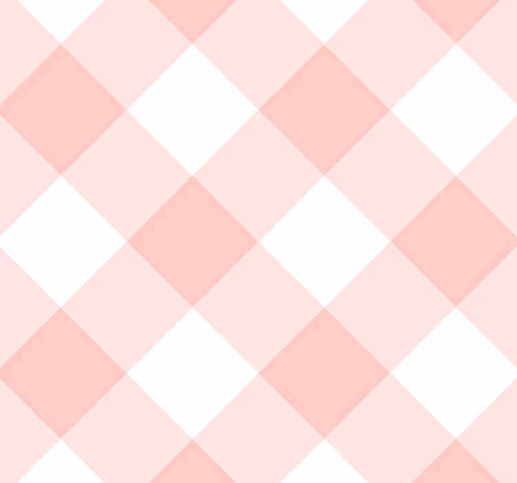 Tapeta z kwadratami różowo-biała - TenStickers
