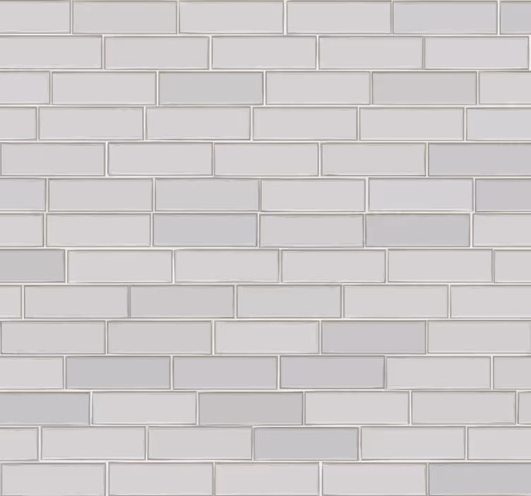 Tapeta z imitacją białej cegły - TenStickers