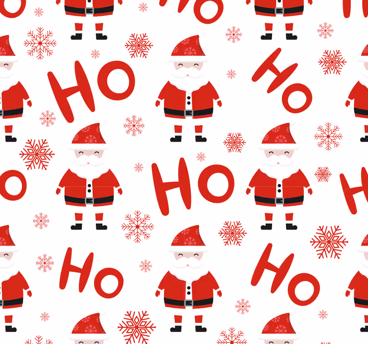 Tapeta hoho Święty Mikołaj - TenStickers