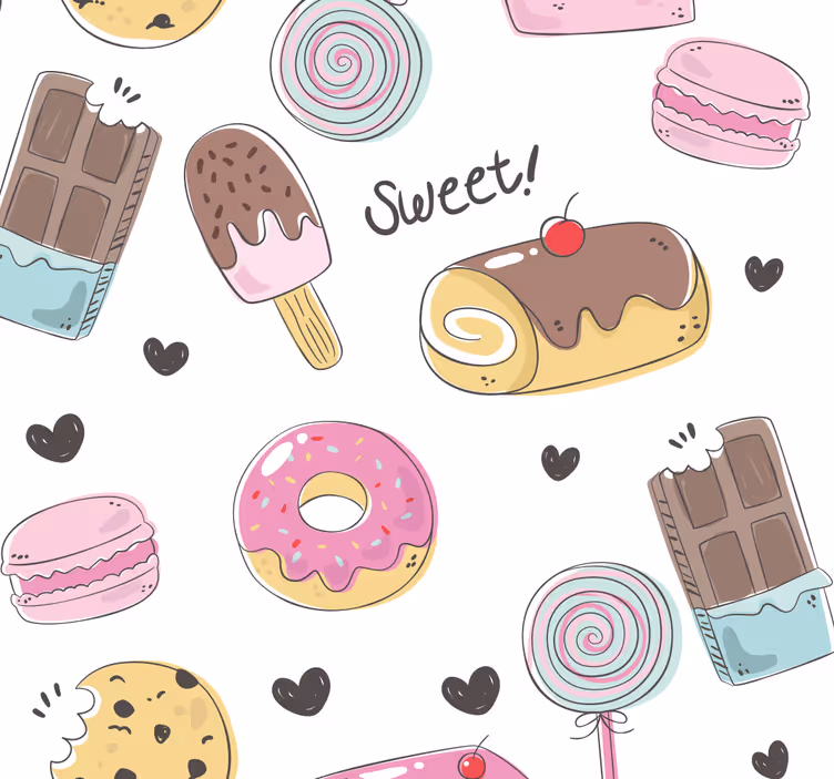 Tapeta do kuchni Desery - TenStickers