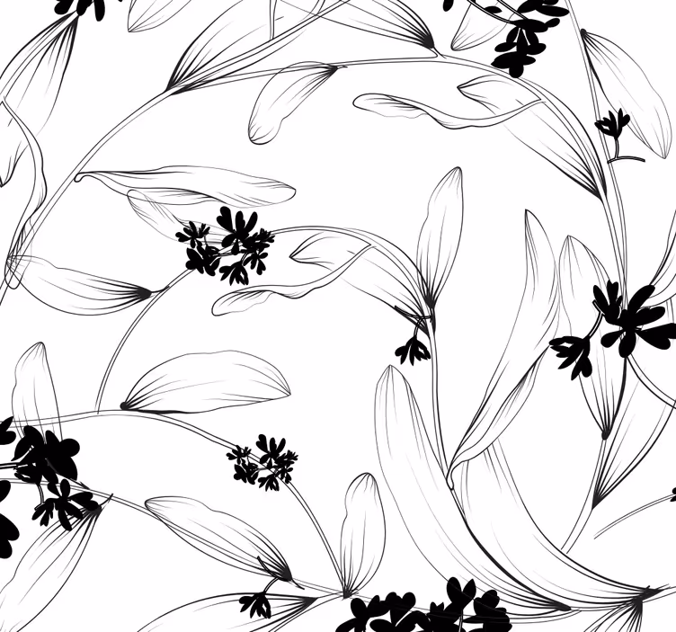 Tapeta natura lilie awangardowe - TenStickers