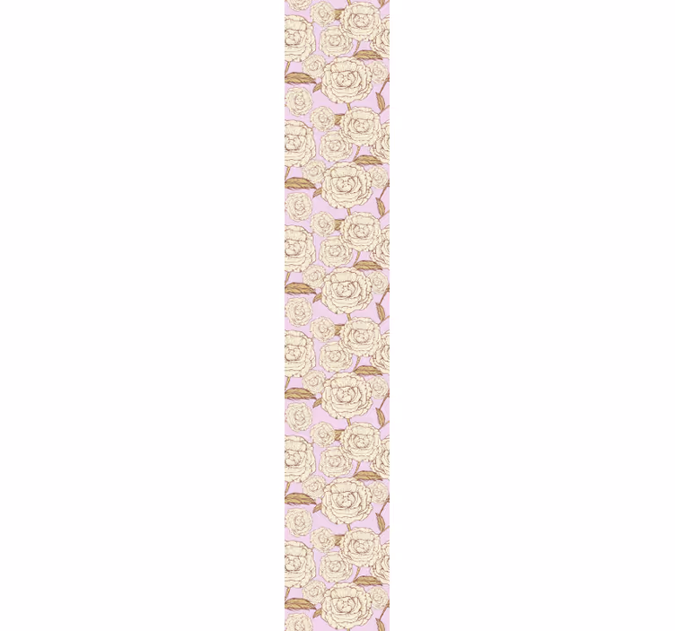 Tapeta kwiaty aranżacja vintage - TenStickers