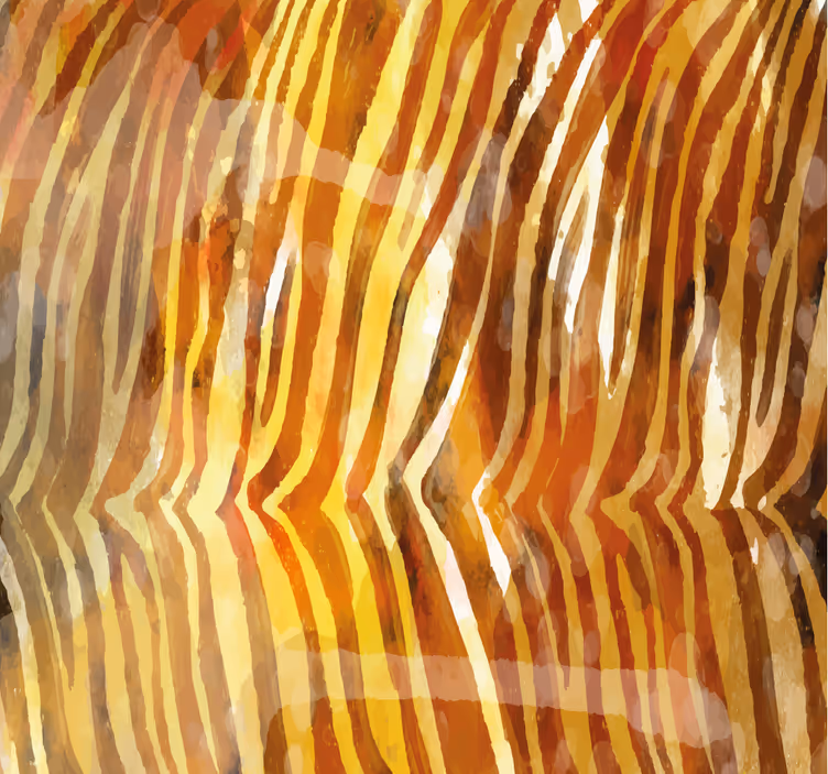 Tapeta zebra abstrakcyjne linie organiczne - TenStickers