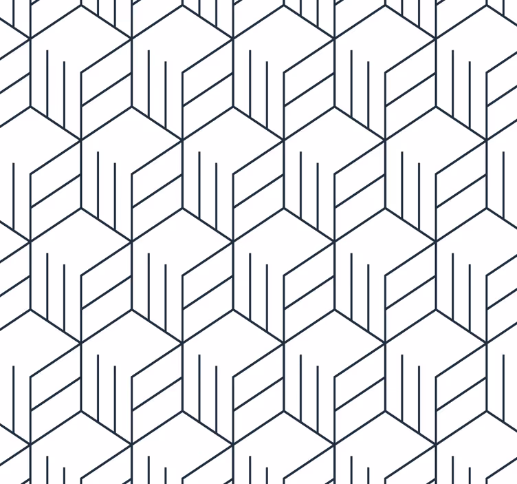 Tapeta geometrczyna geometryczny wzór linii - TenStickers