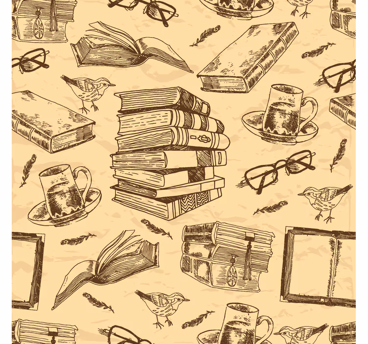 Tapeta do biura Stara biblioteka - TenStickers