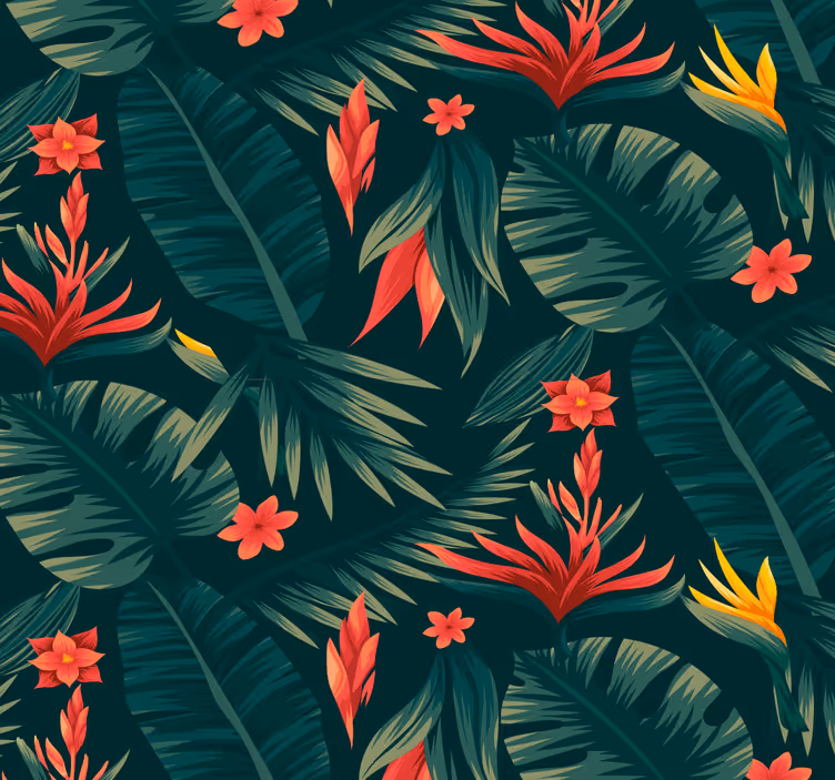 Tapeta natura tropikalna flora - TenStickers