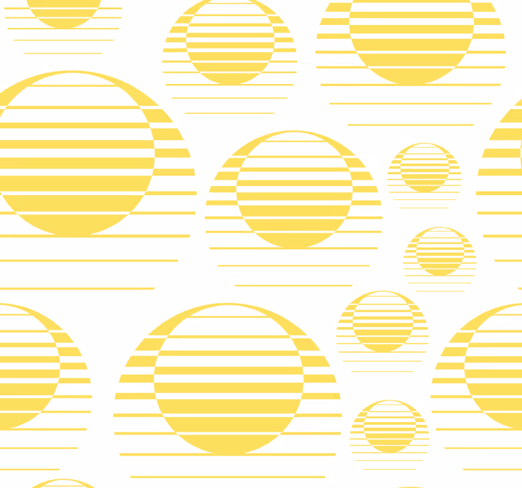 Tapeta geometrczyna wzór geometrycznych okręgów - TenStickers
