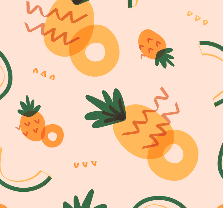 Tapeta do kuchni wzór owocowej rozkoszy - TenStickers
