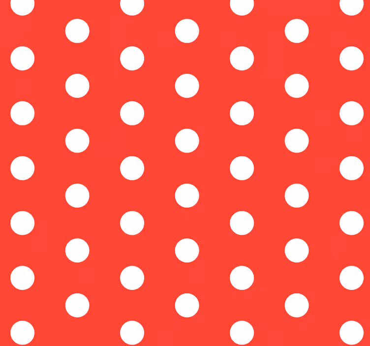 Tapeta do salonu w kółka wzór w kropki - TenStickers