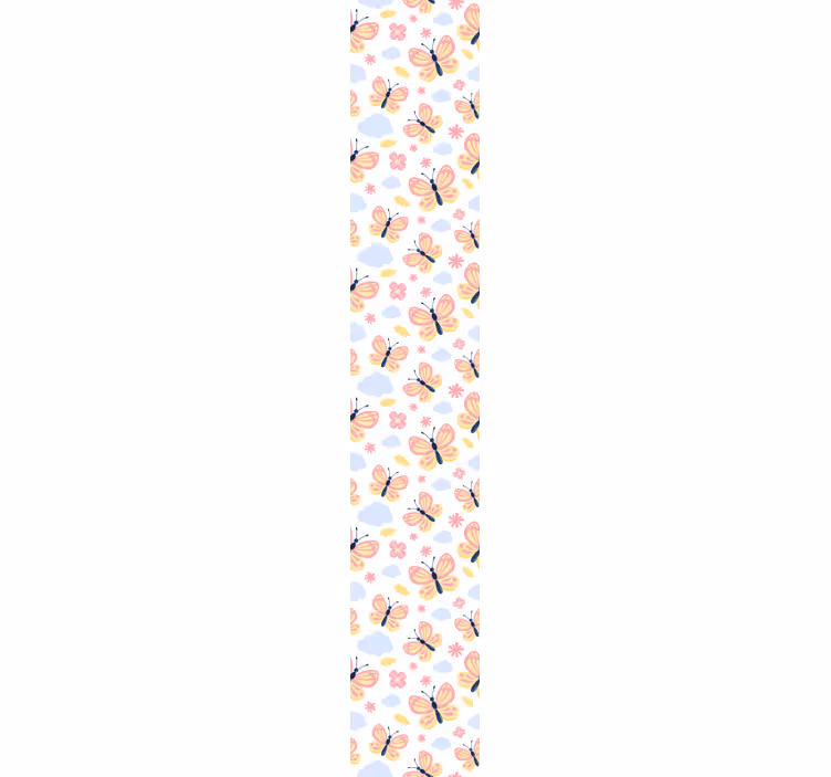 Tapeta motyle wzory chmur motyli - TenStickers