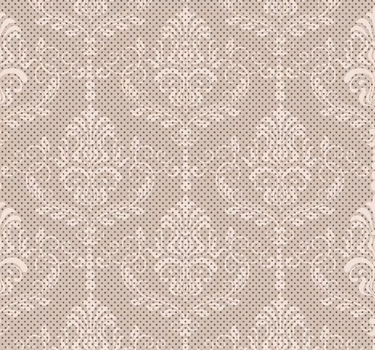 Tapeta do salonu vintage delikatne kwiaty - TenStickers