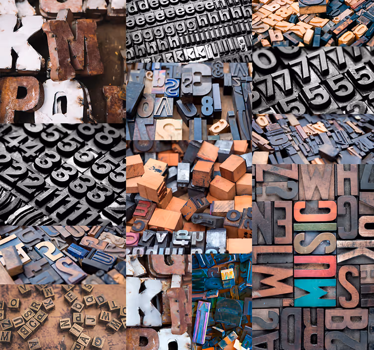 Nowoczesna tapeta Alfabet - TenStickers