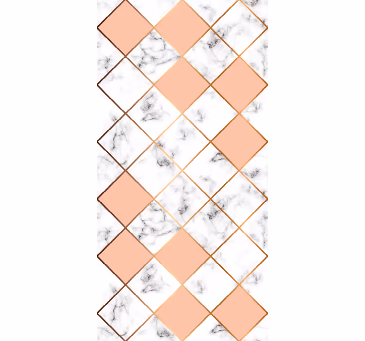 Tapeta ornament geometryczny wzór płytek - TenStickers