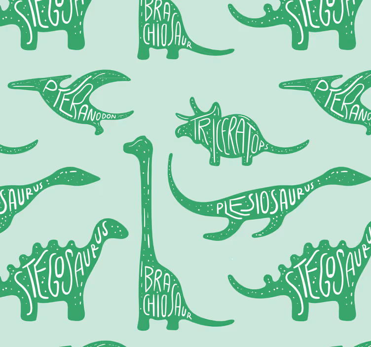 Tapeta dinozaury pokój zabaw dinozaurów - TenStickers