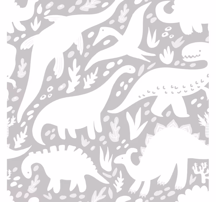 Tapeta dinozaury menażeria dinozaurów - TenStickers