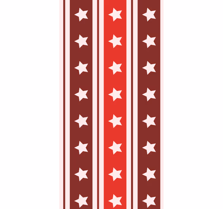 Tapeta pionowy wzór wzór w paski w gwiazdki - TenStickers