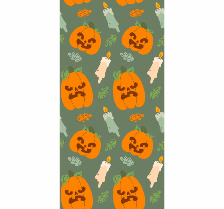 Tapeta Halloween Dynie - TenStickers