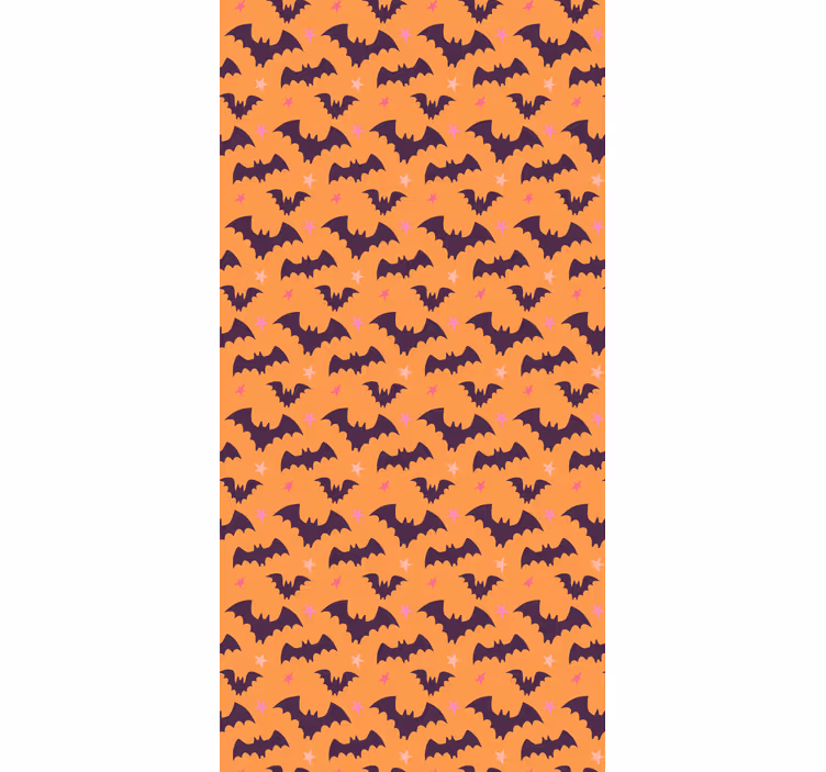 Tapeta Halloween wzór nietoperza - TenStickers