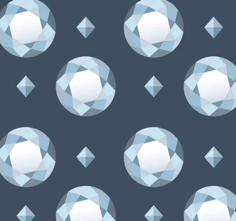 Tapeta wzorzysta diamentowe romby - TenStickers
