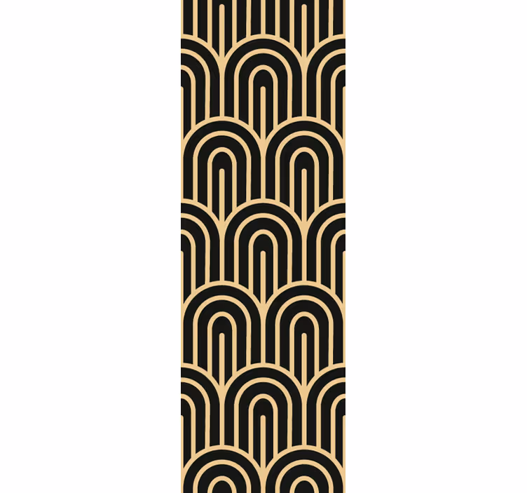 Tapeta Złote wzory deco - TenStickers