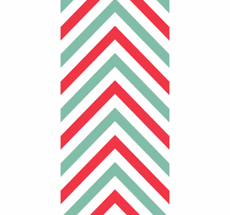 Tapeta geometrczyna wzór zygzakowaty w jodełkę - TenStickers