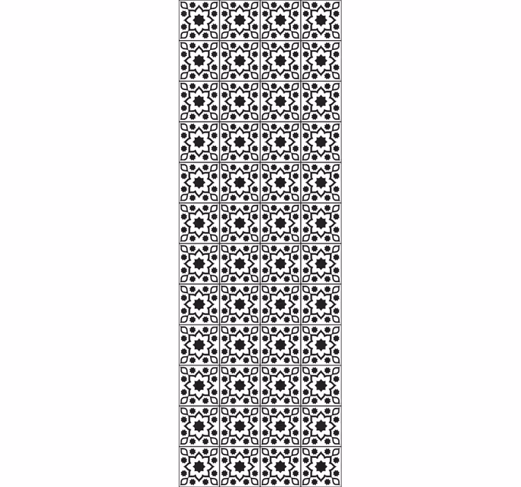 Tapeta kafelki zestaw płytek geometrycznych - TenStickers