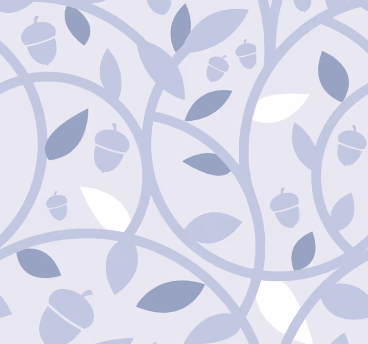Tapeta kafelki elegancki liściasty wzór - TenStickers