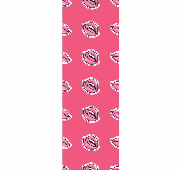 Tapeta sztuka projekt wzoru ust - TenStickers