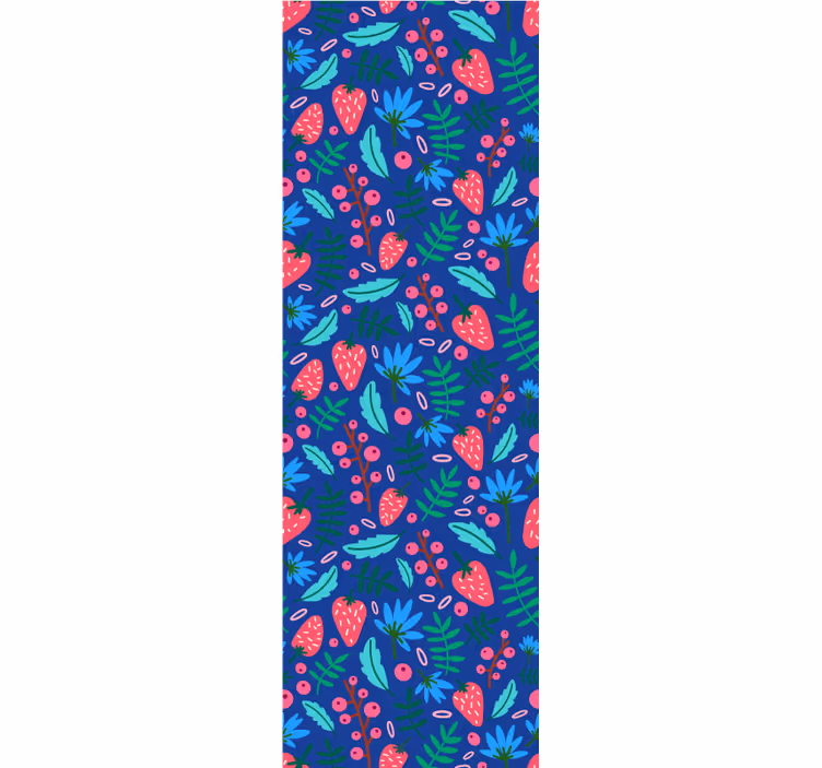 Tapeta liście kwiatowe wzory botaniczne - TenStickers