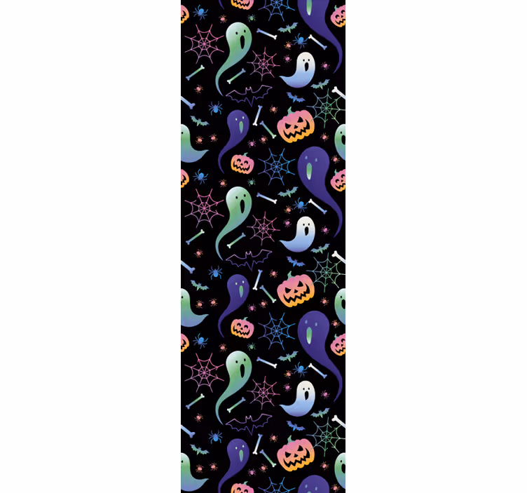 Tapeta Halloween Halloweenowe duchy i dynie - TenStickers