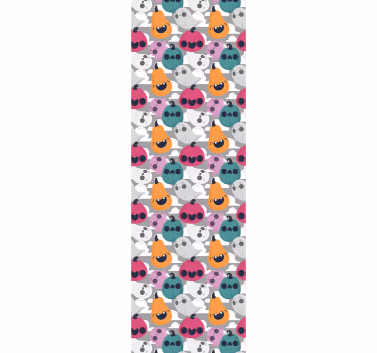 Tapeta Halloween zabawny wzór dyni - TenStickers