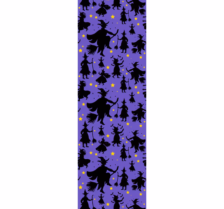 Tapeta Halloween sylwetki czarownic - TenStickers