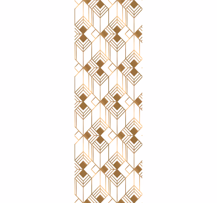 Tapeta geometrczyna kubistyczna symetria - TenStickers