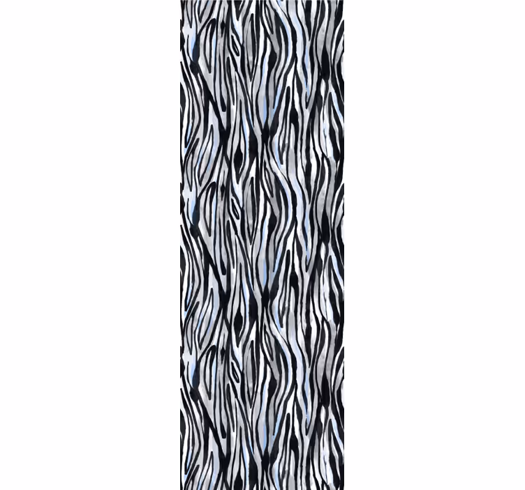 Tapeta zebra motyw pasków zebry - TenStickers