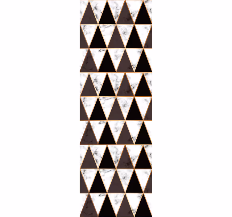 Tapeta geometrczyna geometryczne marmurowe trójkąty - TenStickers