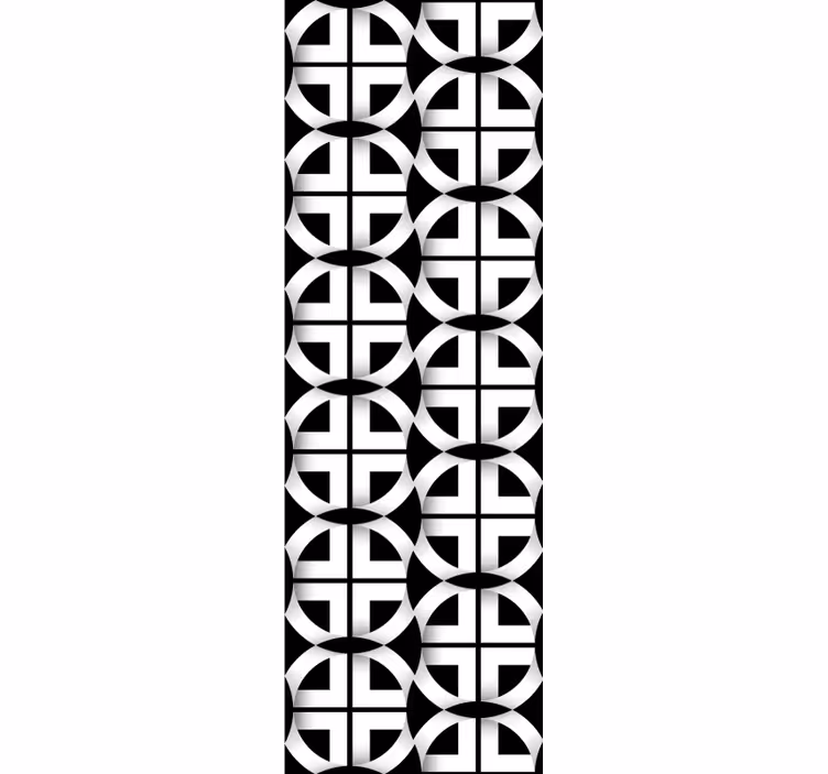 Tapeta 3D 3d czarno-białe - TenStickers