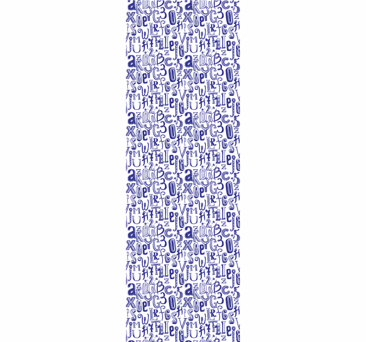 Tapeta z napisami motyw alfabetu - TenStickers
