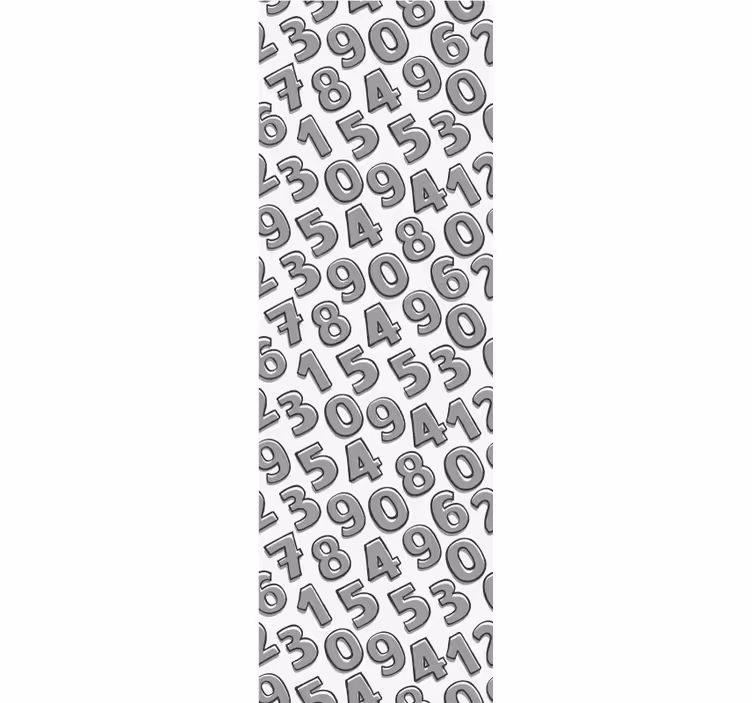 Tapeta z napisami układ liczbowy - TenStickers