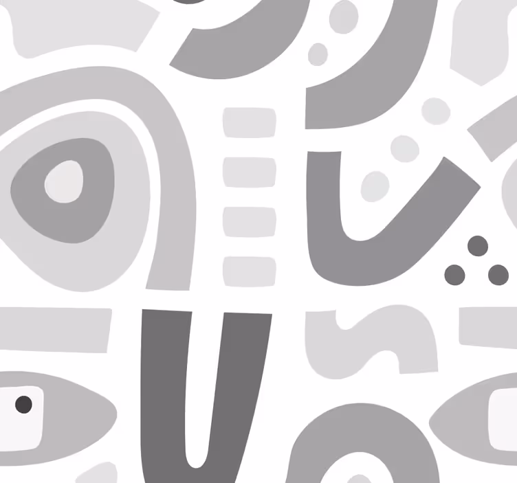 Tapeta geometrczyna abstrakcyjne formy geometryczne - TenStickers