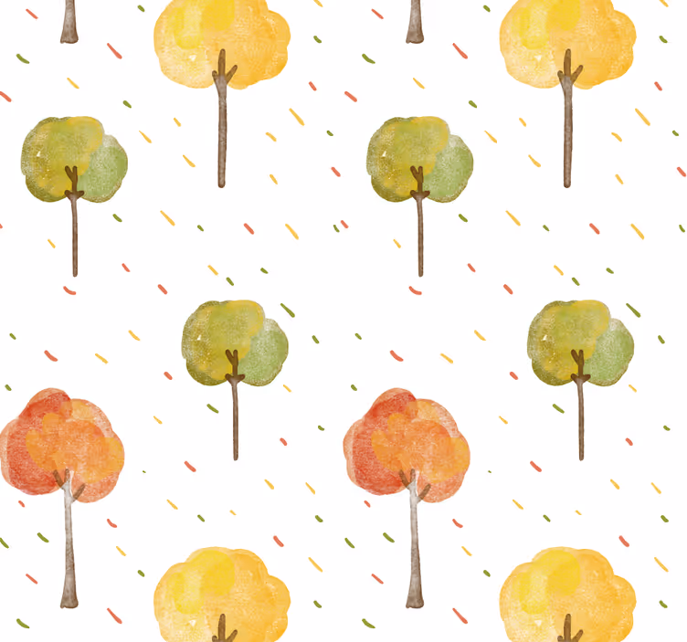 Tapeta jesienne drzewa  - TenStickers